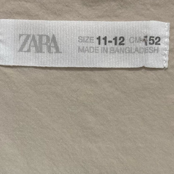 Zara Women’s Cotton, Oversized,‎ Button down Tunic Shirt, EUC size 11/12 - Picture 3 of 12